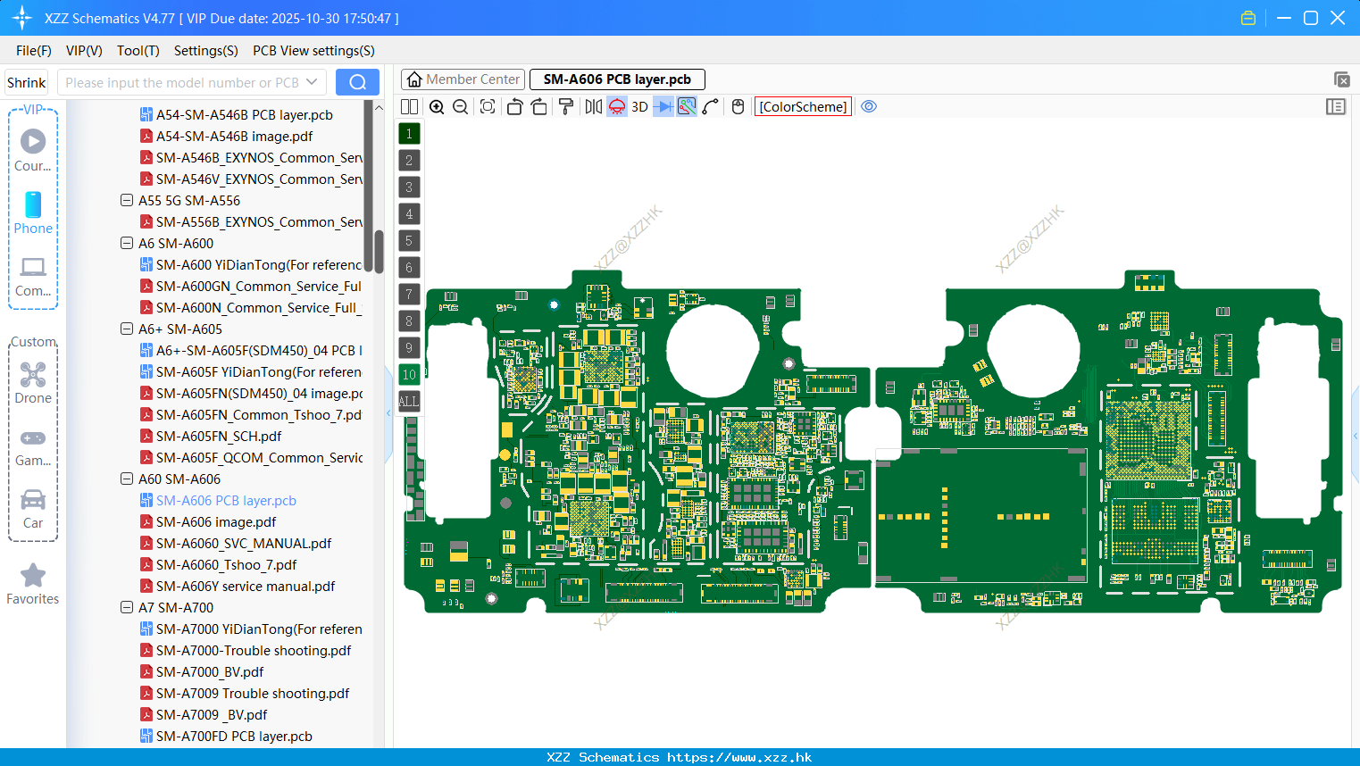 Samsung SM-A606 PCB Layer